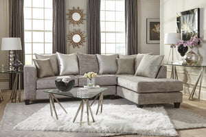 101.5" X 73.5" X 37" 100% Polyurethane/100% Polyester Velvet Sectional