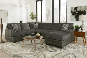 114" X 98" X 38" 100% Polyester Velvet Sectional