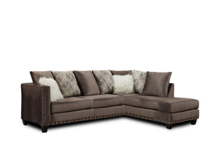 190" X 77" X 37" Melon Cloud Bevin Marble 100% Polyester Sectional