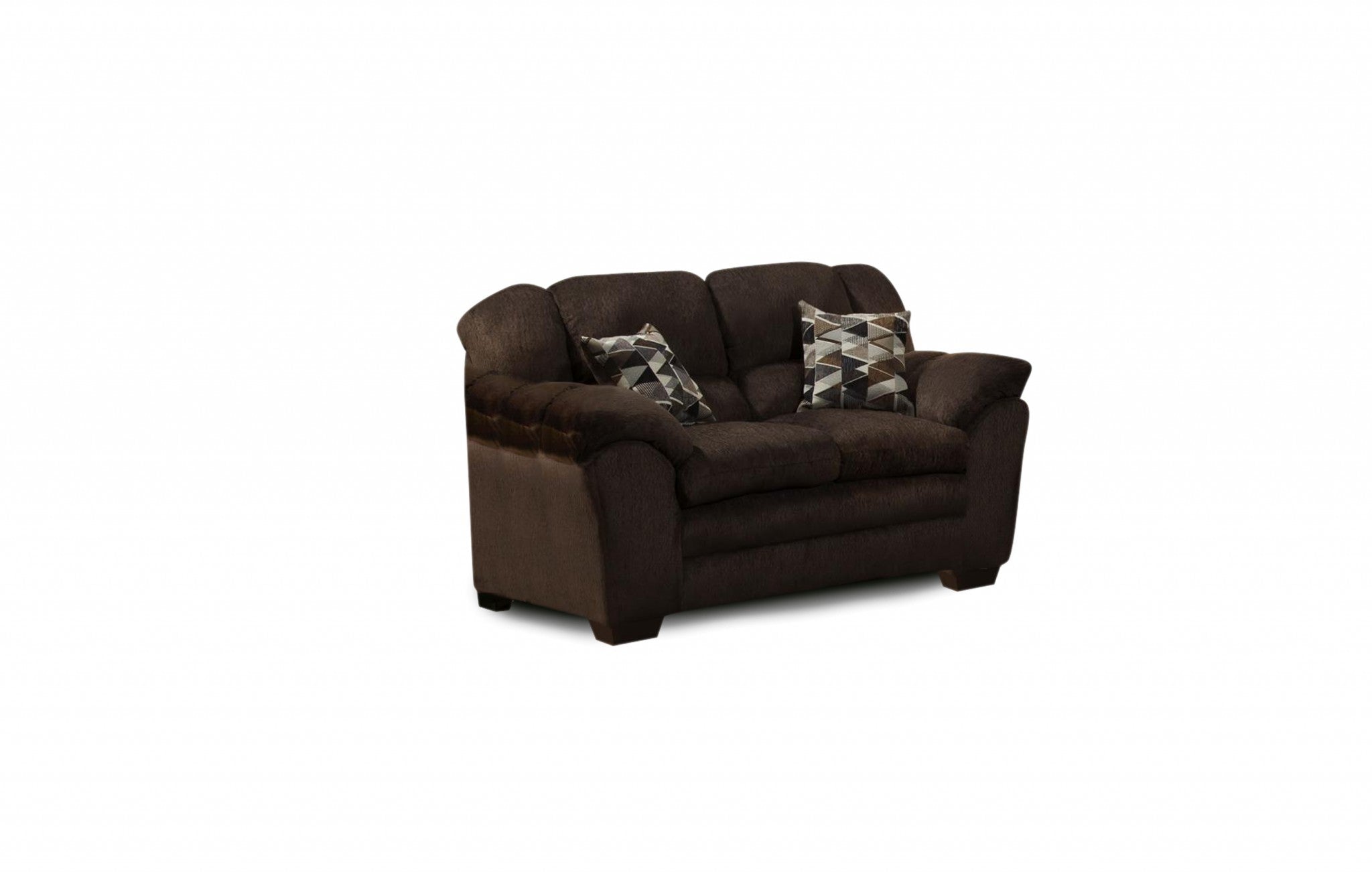 75" X 39" X 39" Osaka Chocolate 100% Polyester Loveseat