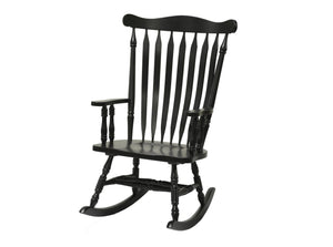 28" X 24" X 42" Black  Hardwood Corkwood Rocker