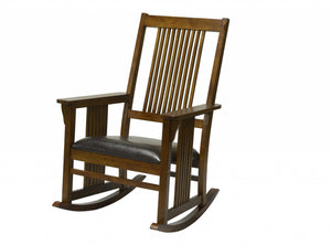 28.8" X 33.5" X 39" Tobacco Hardwood Dagwood Rocker