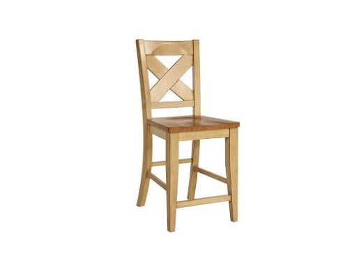 18.625" X 21.375" X 42" Two Tone Hardwood Barstool