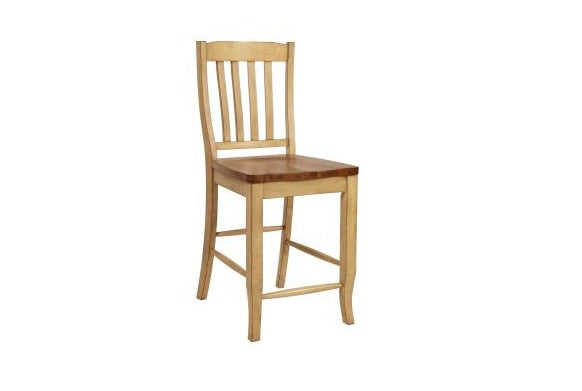 18.125" X 23.125" X 42" Two Tone Hardwood Barstool