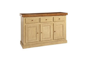 60" X 20" X 36" Two Tone Hardwood Server
