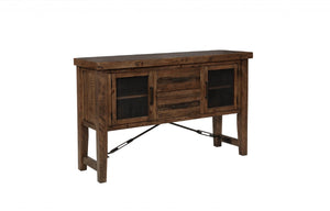 60" X 18" X 38" Hardwood Server Lodge