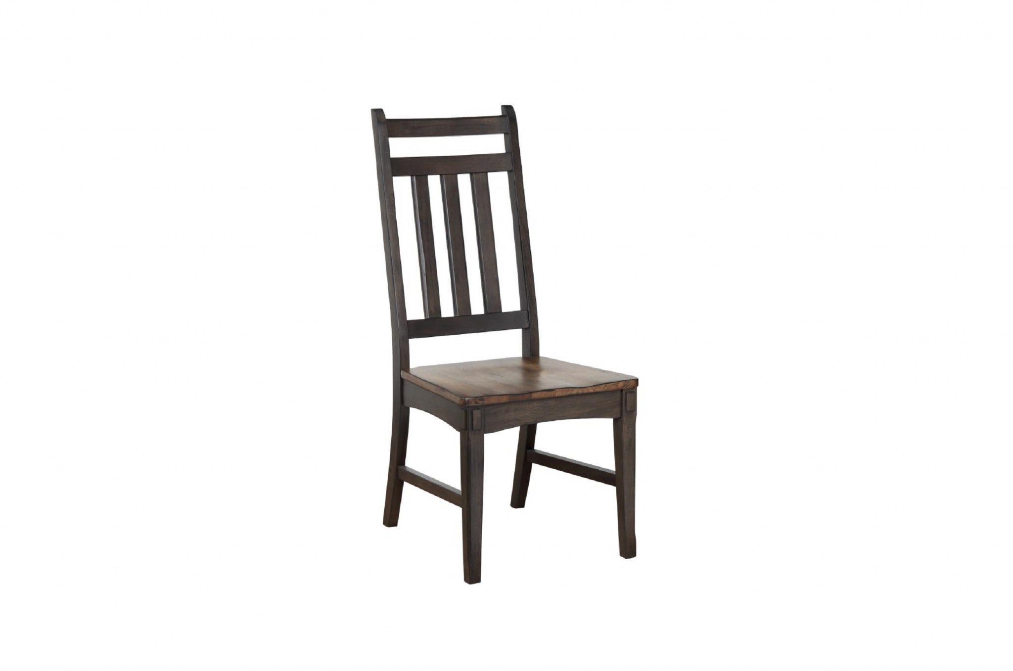 19" X 23.625" X 41.5" Two-Tone Hardwood Side Chair