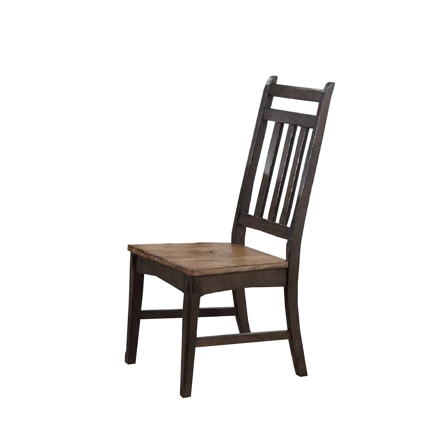19" X 23.625" X 41.5" Two-Tone Hardwood Side Chair