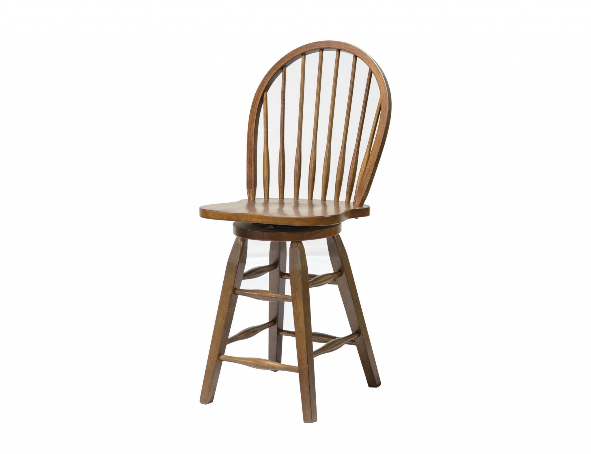 18" X 21" X 43" Tobacco Hardwood Barstool