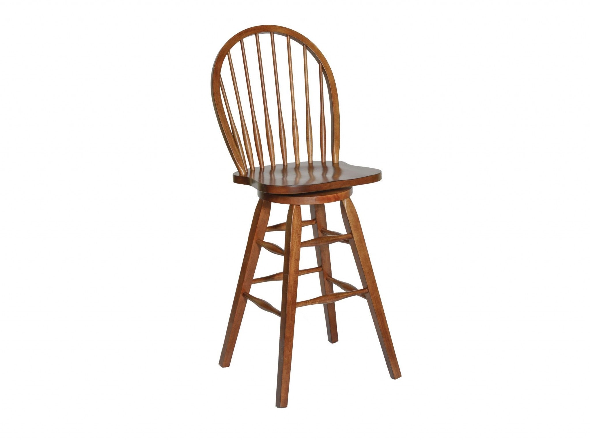 19" X 20.125" X 48.375" Tobacco Hardwood Barstool