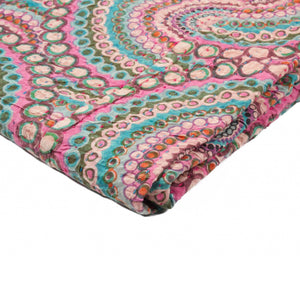 50" x 70" Multi colored Eclectic Bohemian Traditional  Throw Blankets