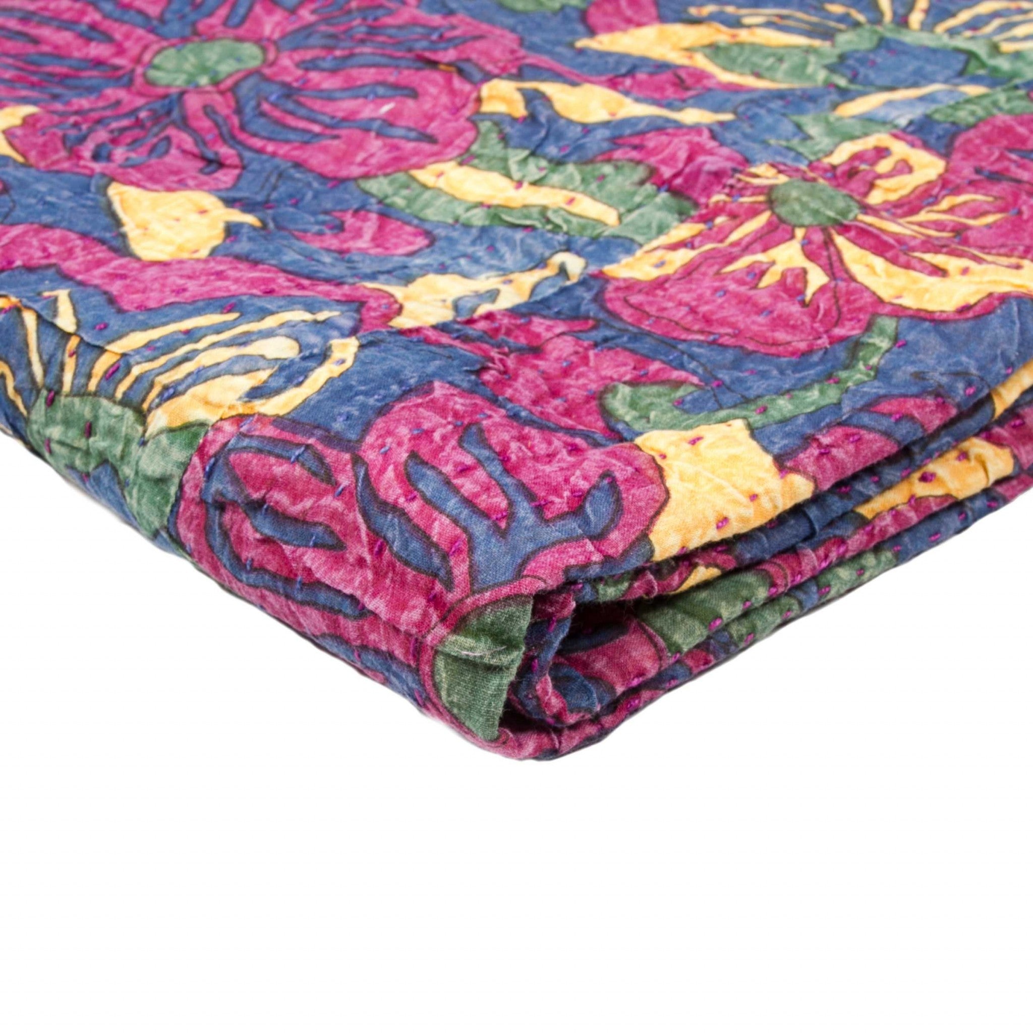 50" x 70" Multi colored Eclectic Bohemian Traditional  Throw Blankets