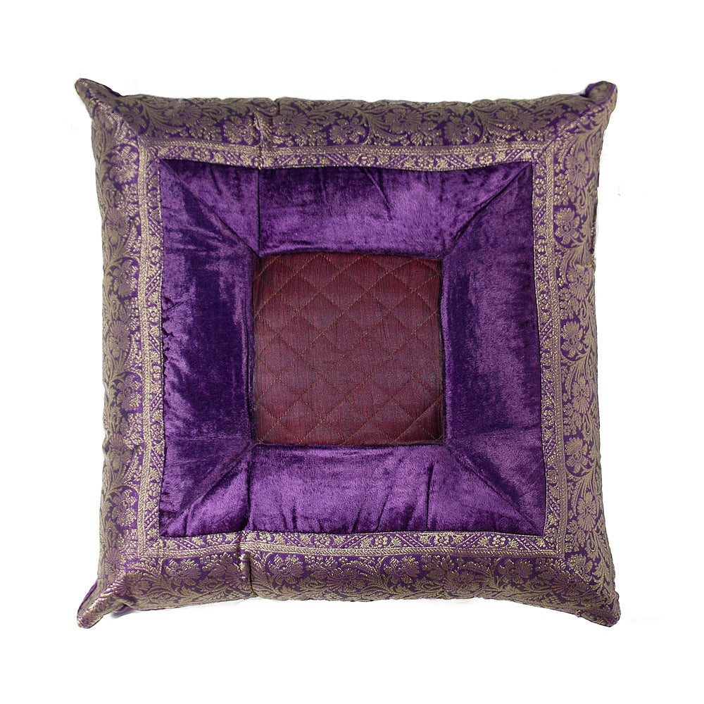 3" x 18" x 18" Silk Purple Pillow