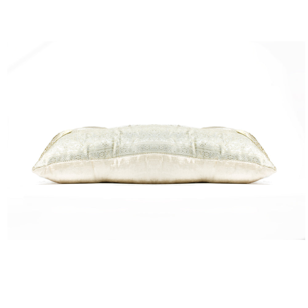 3" x 18" x 18" Silk Off White Pillow