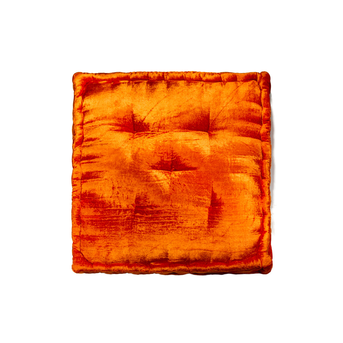 5" x 16" x 16" Silk Orange Pillow