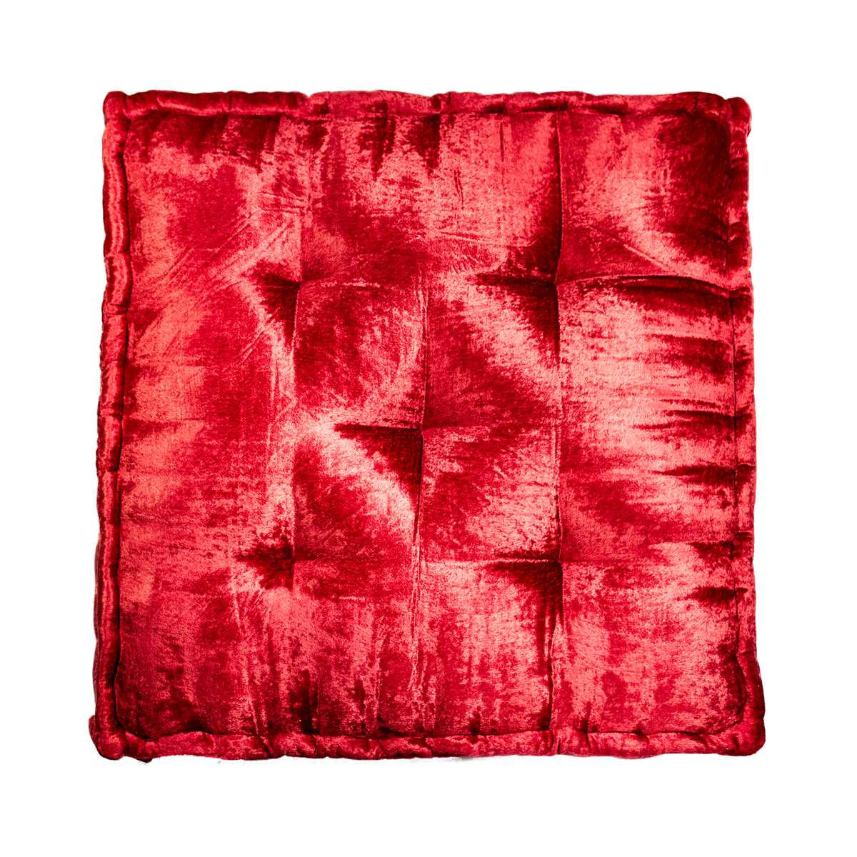 5" x 24" x 24" Silk Burgundy Pillow