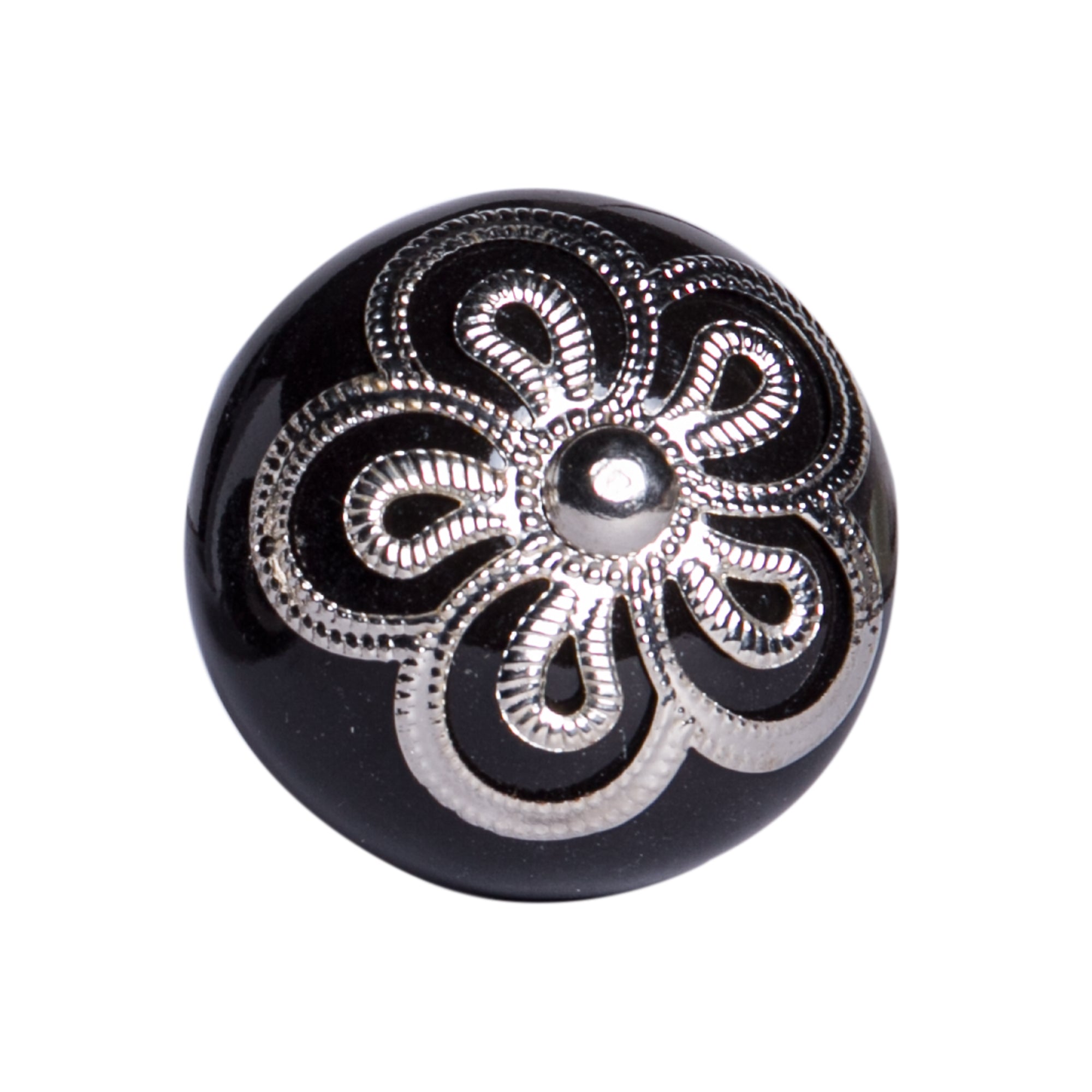 1.5" x 1.5" x 1.5" Ceramic/Metal Multicolor 12 Pack Knob