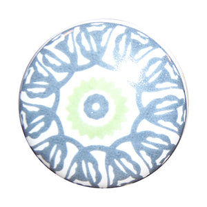 1.5" x 1.5" x 1.5" Ceramic/Metal Multicolor 12 Pack Knob