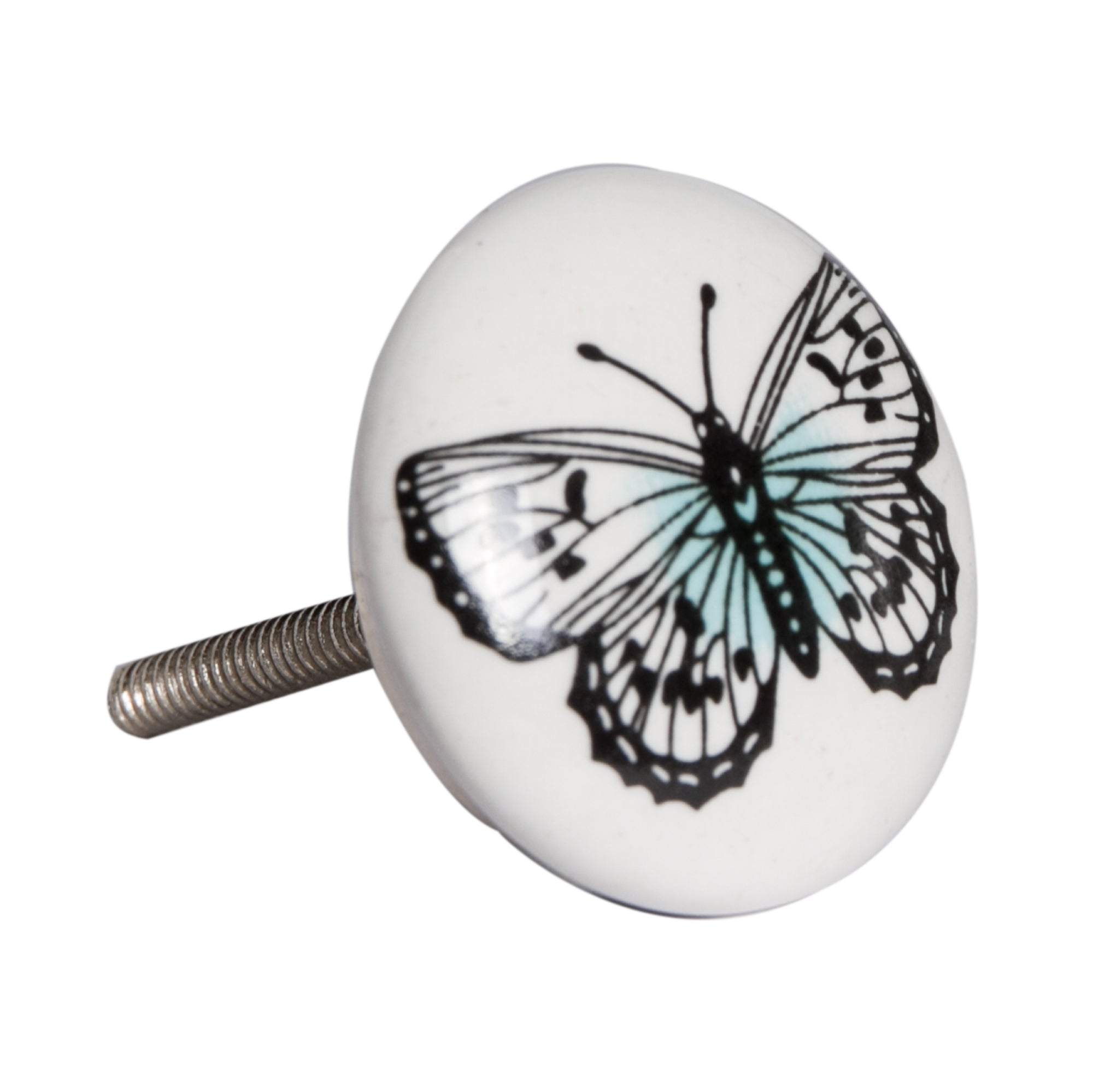 1.5" x 1.5" x 1.5" Ceramic/Metal Multicolor 12 Pack Knob
