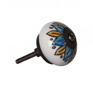 1.5" x 1.5" x 1.5" Ceramic/Metal Multicolor 12 Pack Knob