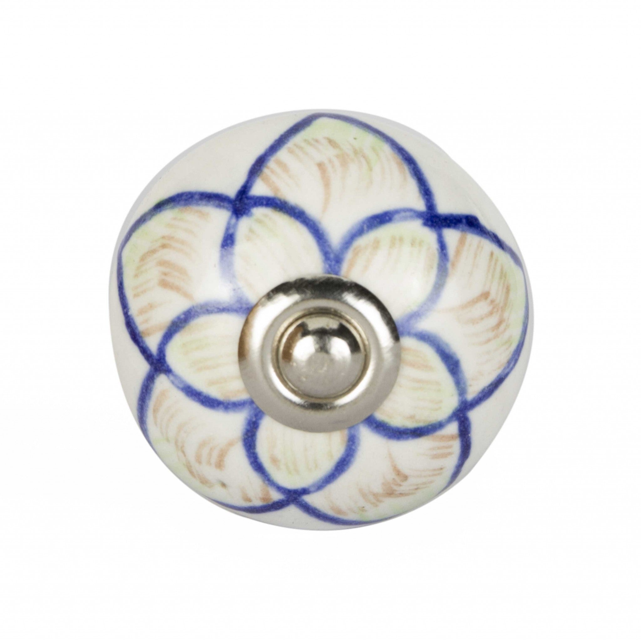 1.5" x 1.5" x 1.5" Ceramic/Metal Multicolor 12 Pack Knob