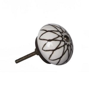 1.5" x 1.5" x 1.5" Ceramic/Metal Multicolor 12 Pack Knob