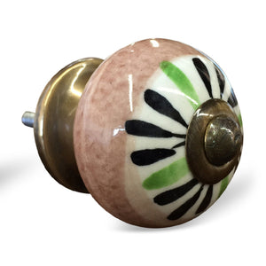 1.5" x 1.5" x 1.5" Ceramic/Metal Multicolor 12 Pack Knob