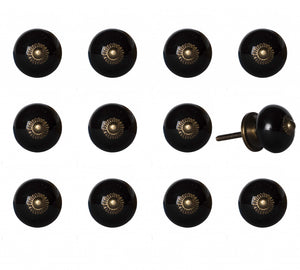 1.5" x 1.5" x 1.5" Ceramic/Metal Multicolor 12 Pack Knob