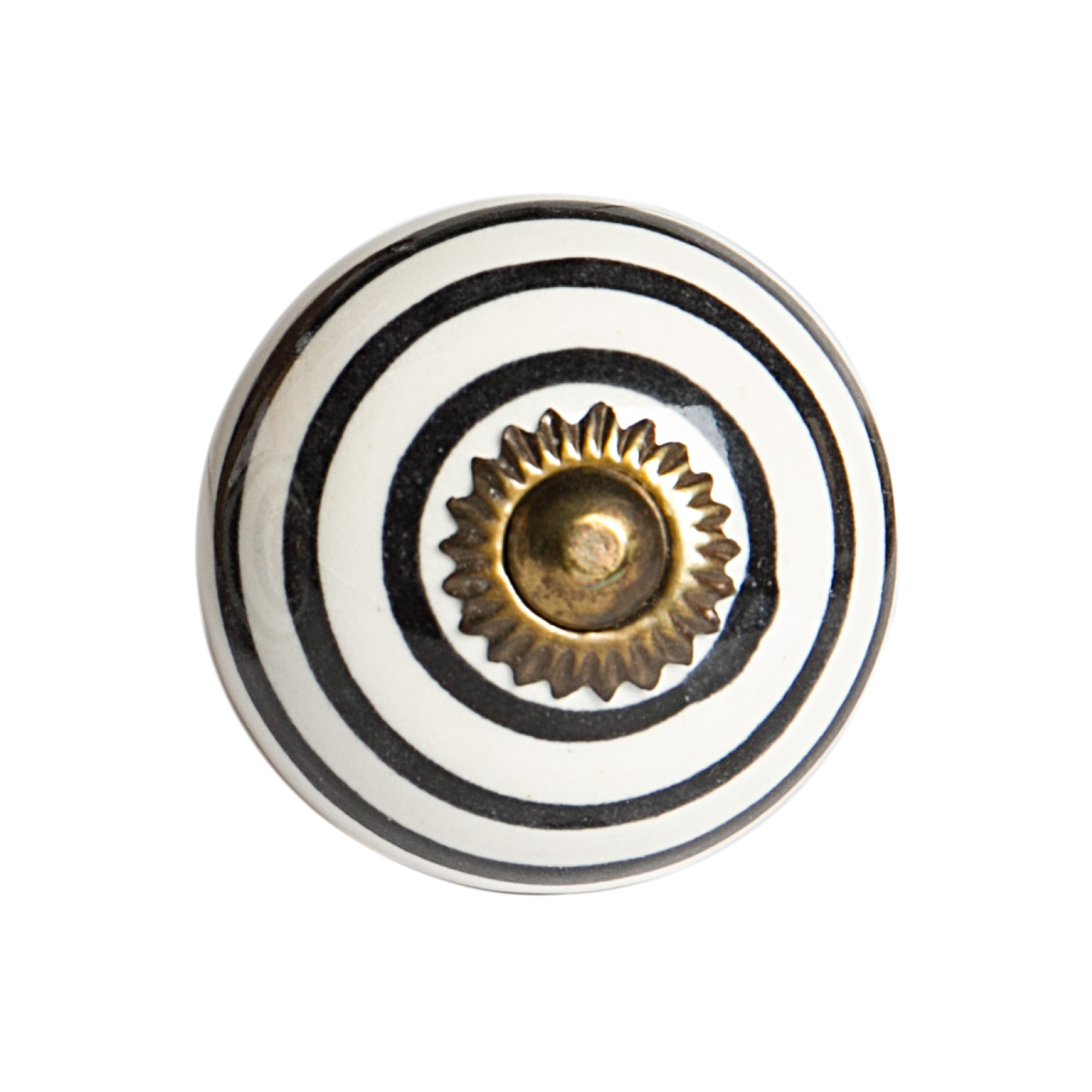 1.5" x 1.5" x 1.5" Ceramic/Metal Multicolor 12 Pack Knob