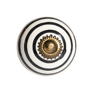 1.5" x 1.5" x 1.5" Ceramic/Metal Multicolor 12 Pack Knob
