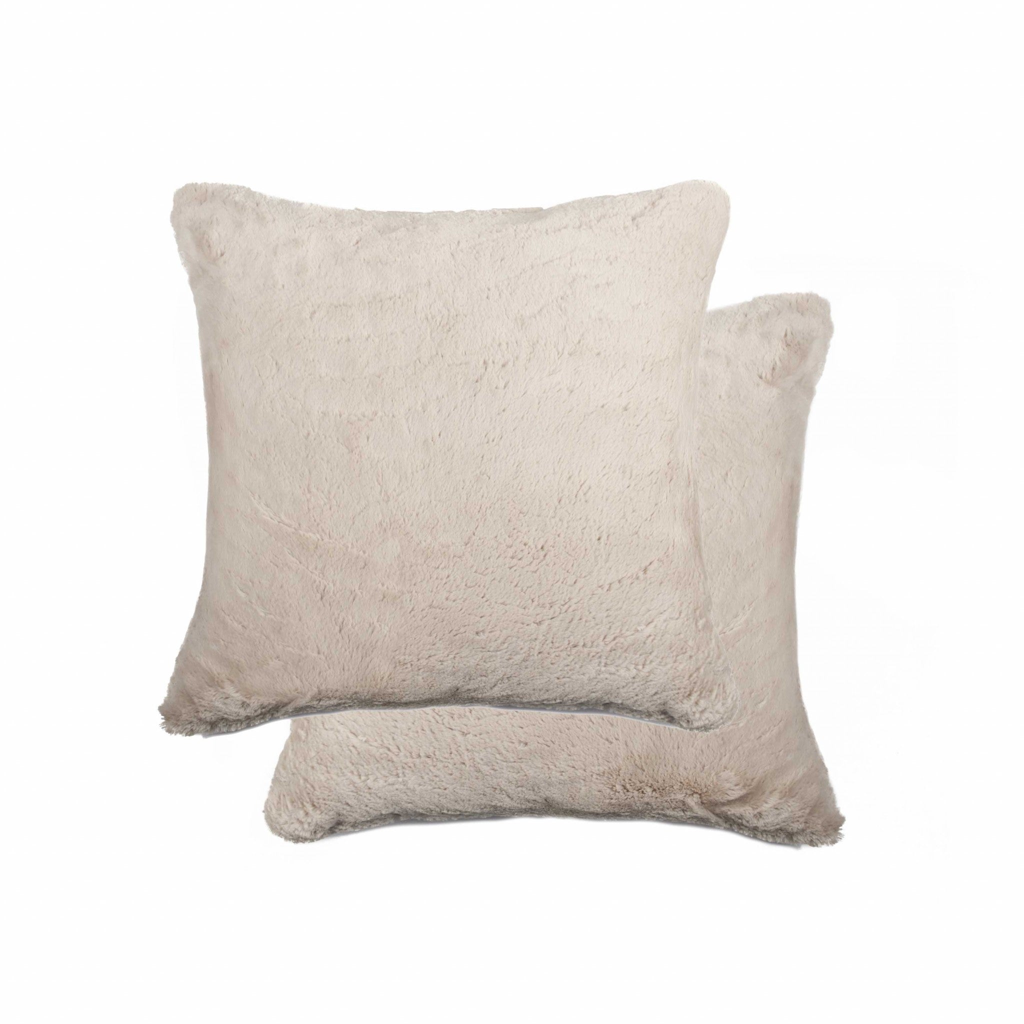 20" x 20" x 5" Acrylic Plush, Polyester, Polyfill Beige 2 Pack Pillow