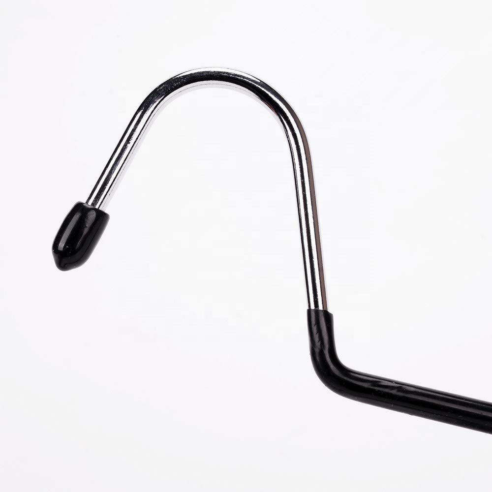 Set of 9 Heavy Duty Stainless Steel Hangers with Nonslip Coating