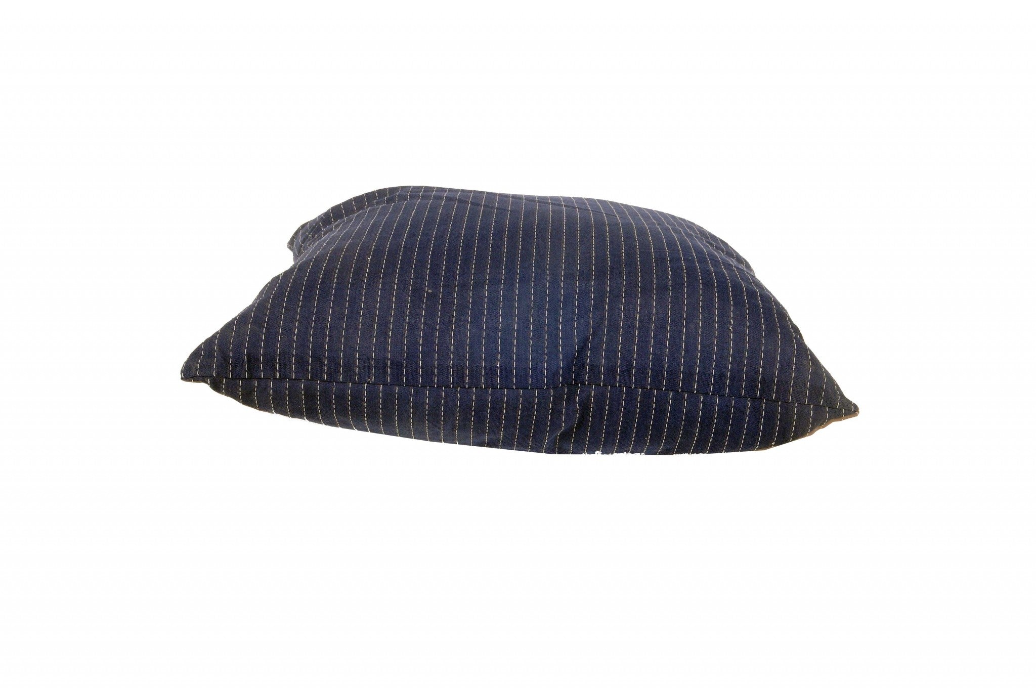 Blue Square Accent Pillow with Nautical White Star