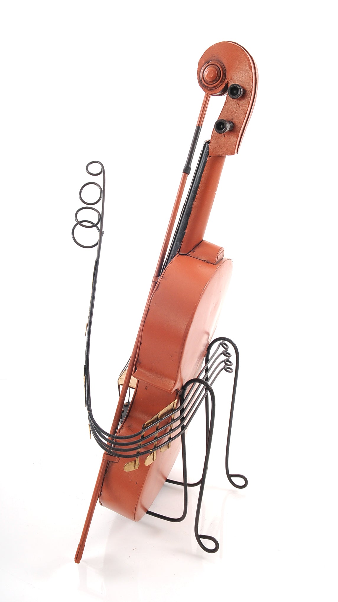 10.5" x 12" x 19.5" Orange Vintage Violin