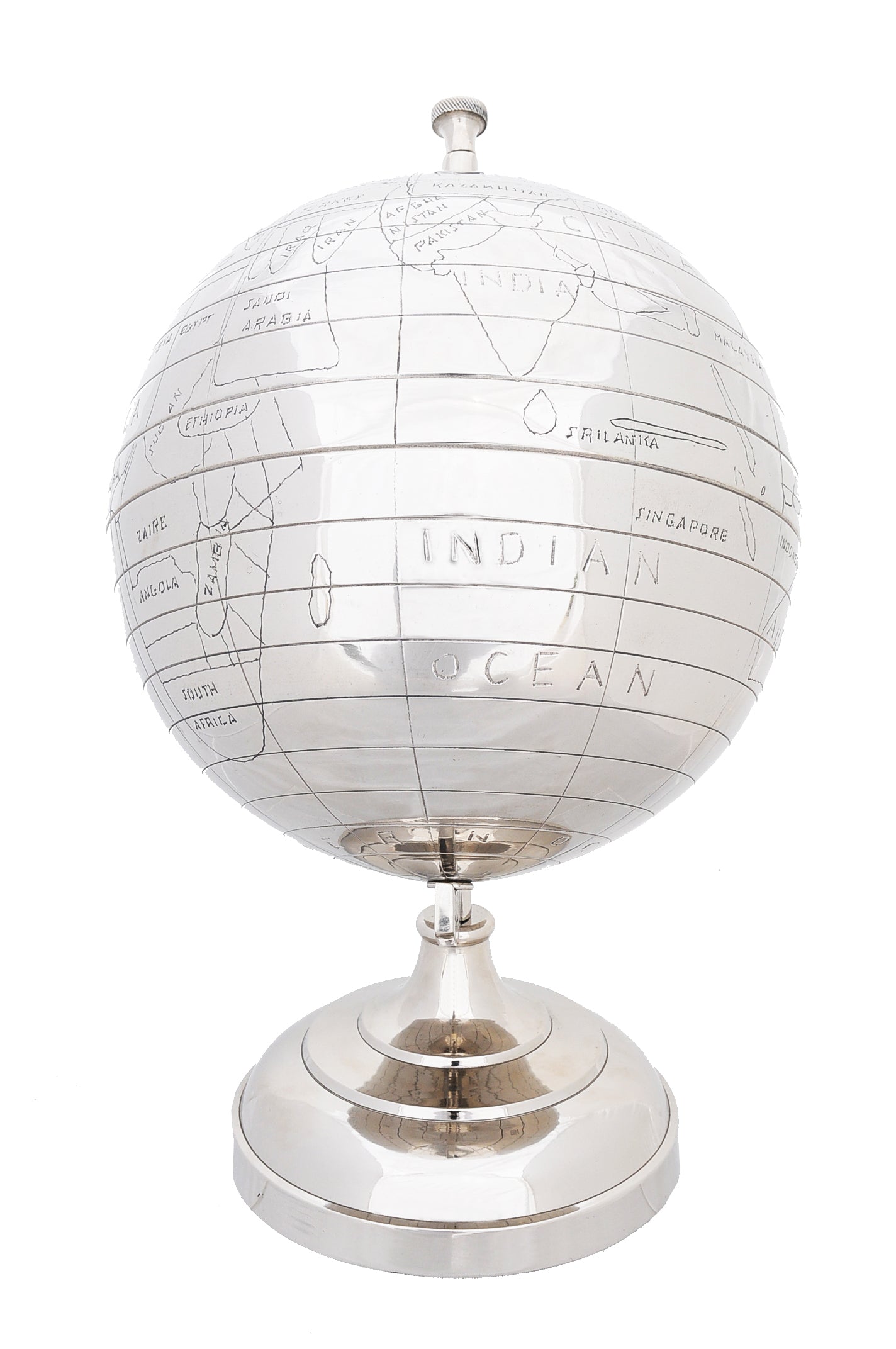 13" x 14.5" x 21" Alum Globe 13 Inches
