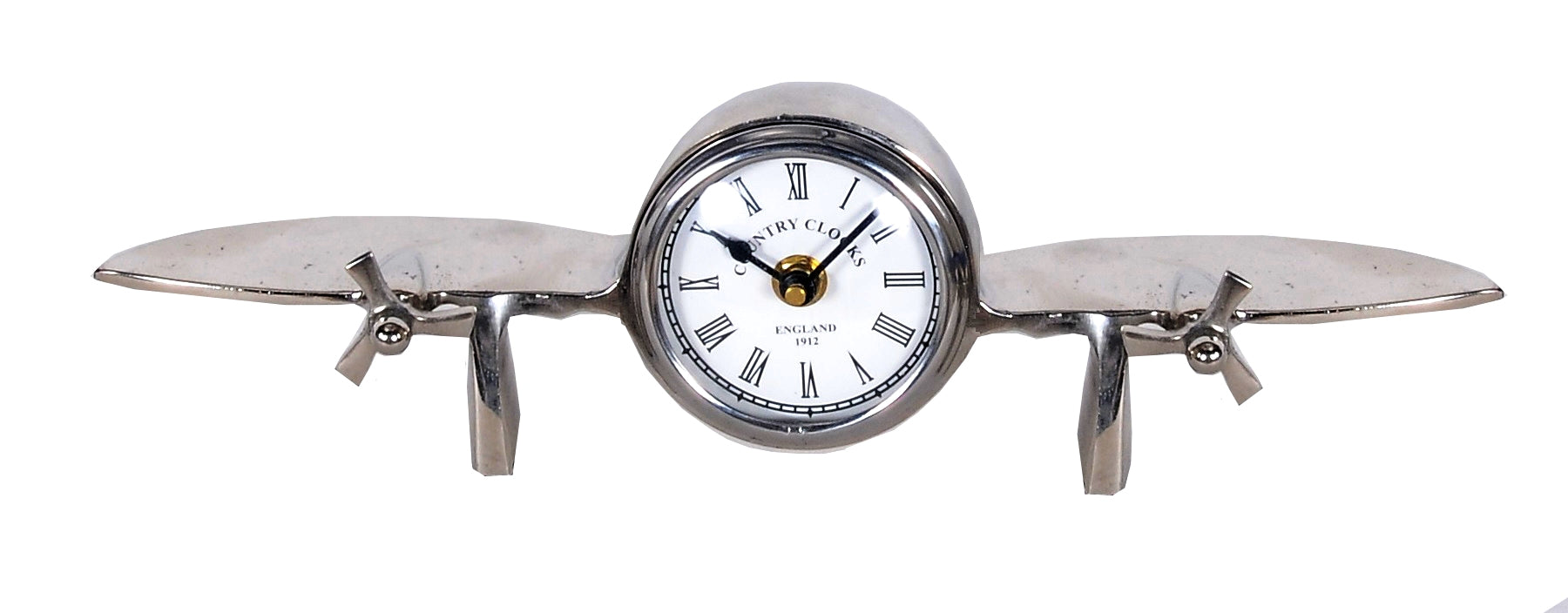 3" x 13.5" x 4.5" Aeroplane Table Clock