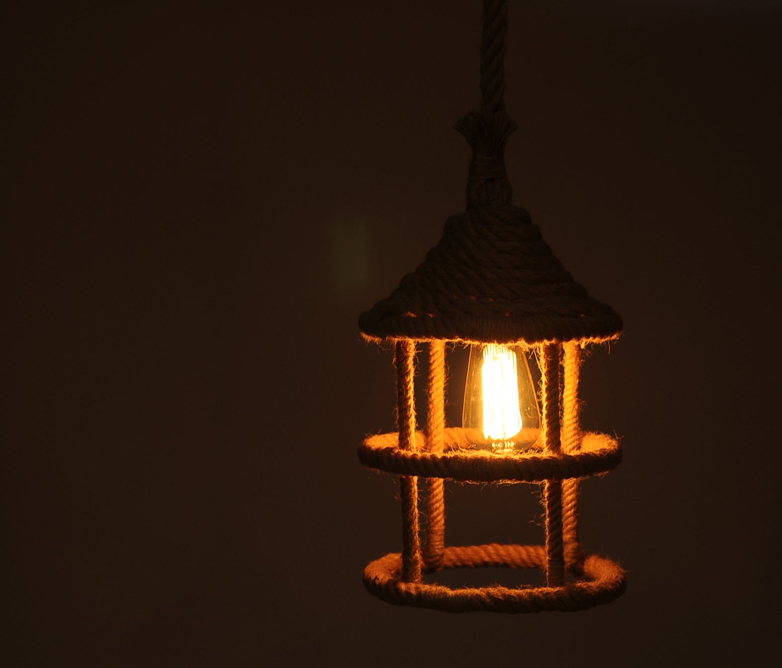 8.5" x 8.5" x 47" Rope - Pendant Lamp