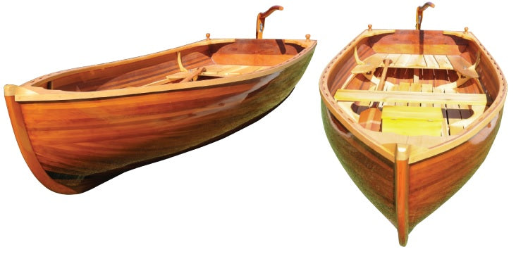 51" x 118.5" x 27.75" Little Bear Wooden Dinghy