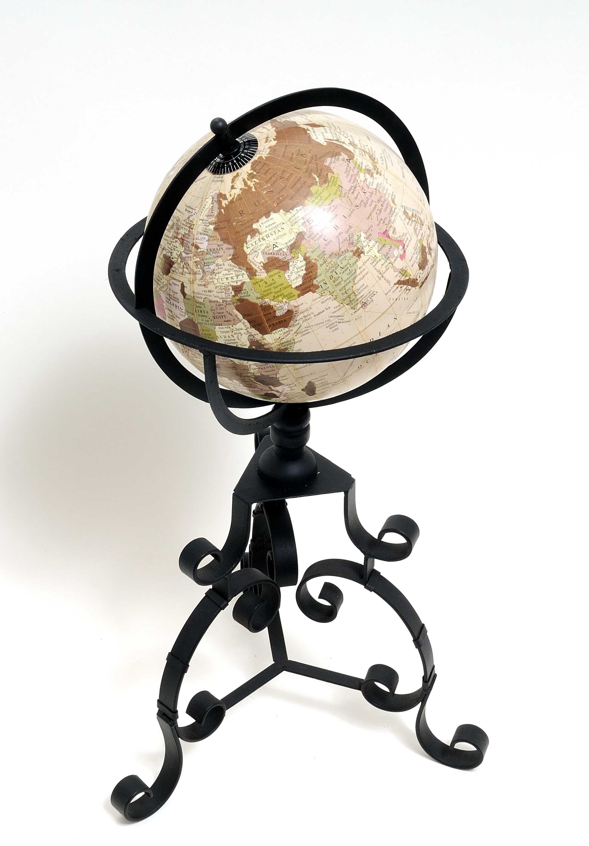 11" x 11" x 22.5" Globe on Tristand