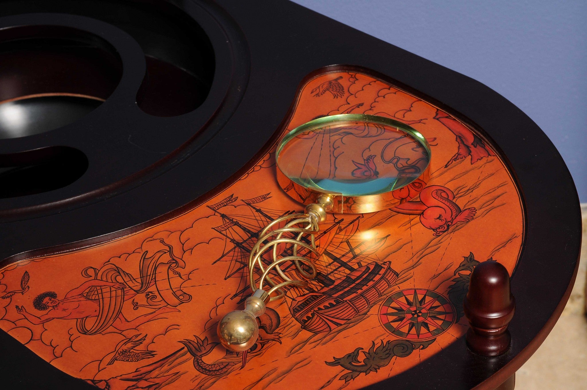 5" x 5" x 12" Magnifier in Wood Box