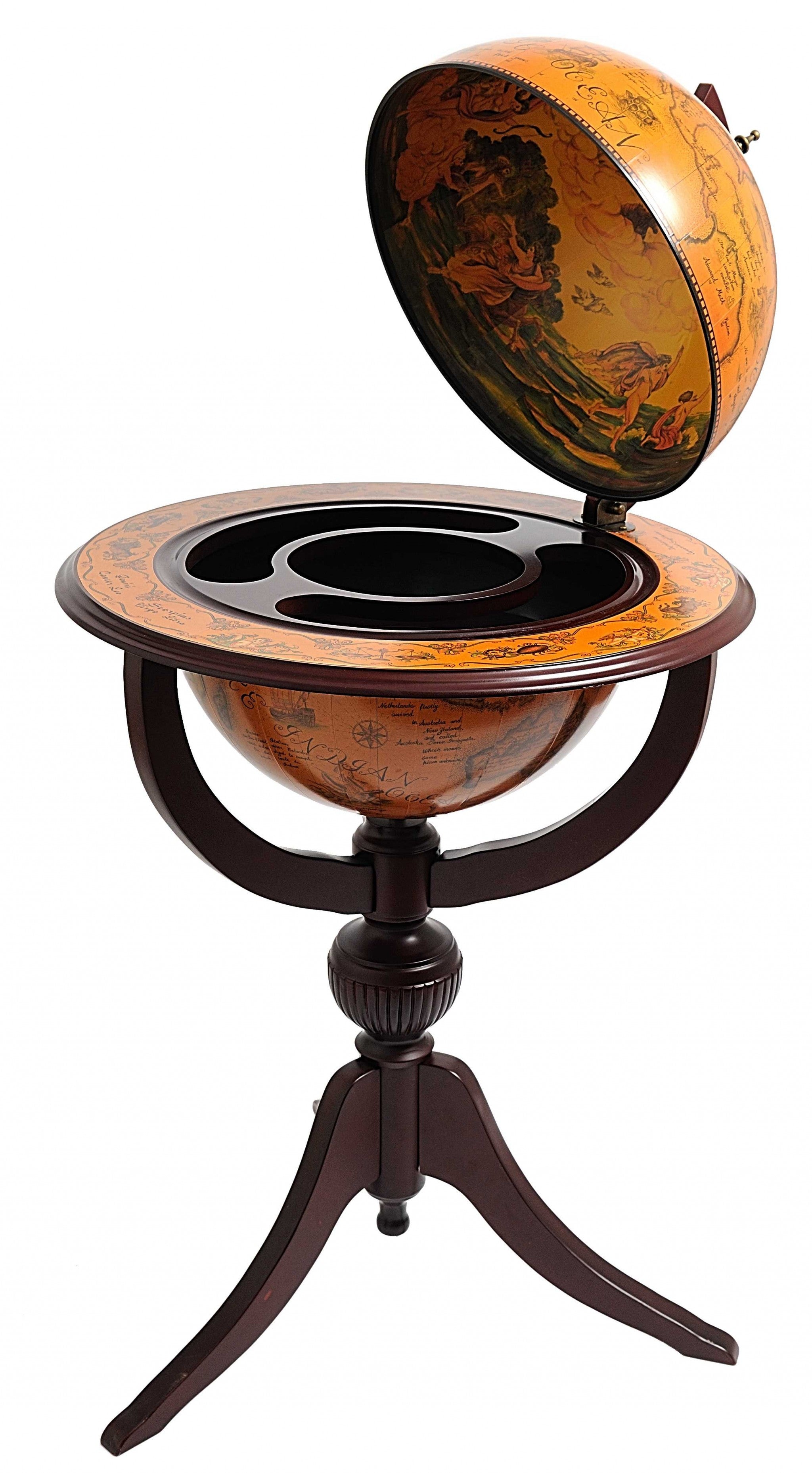 26" x 26" x 45" Globe Bar - 3 Legs