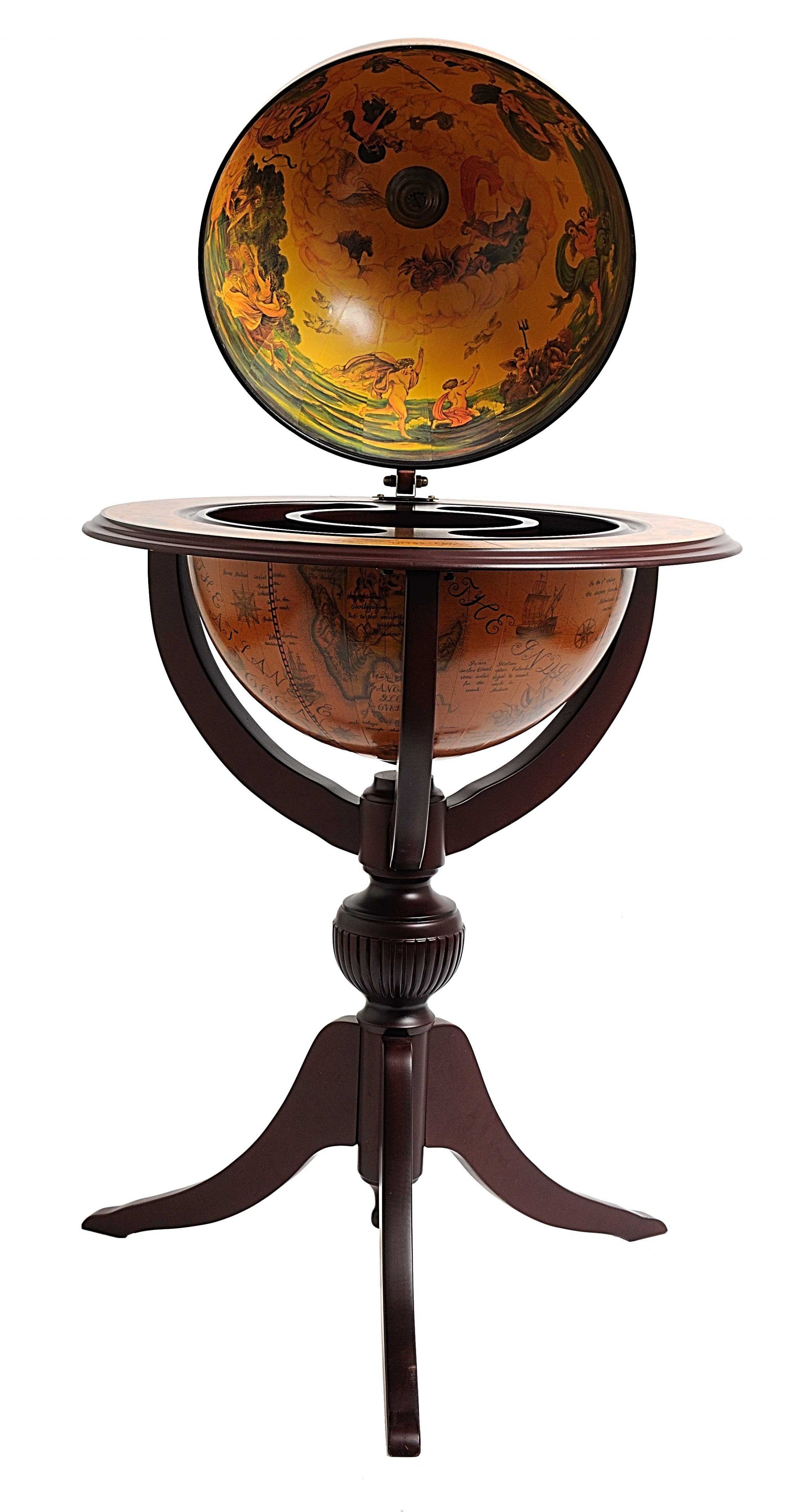 26" x 26" x 45" Globe Bar - 3 Legs