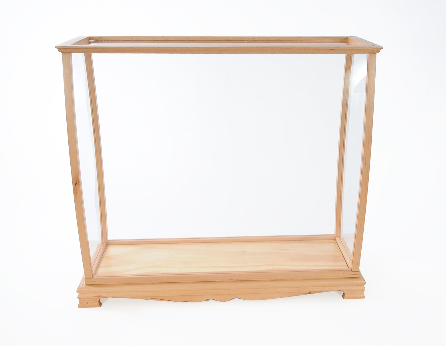 13" x 36" x 31.5" Display Case for Midsize Tall Ship Clear Finish
