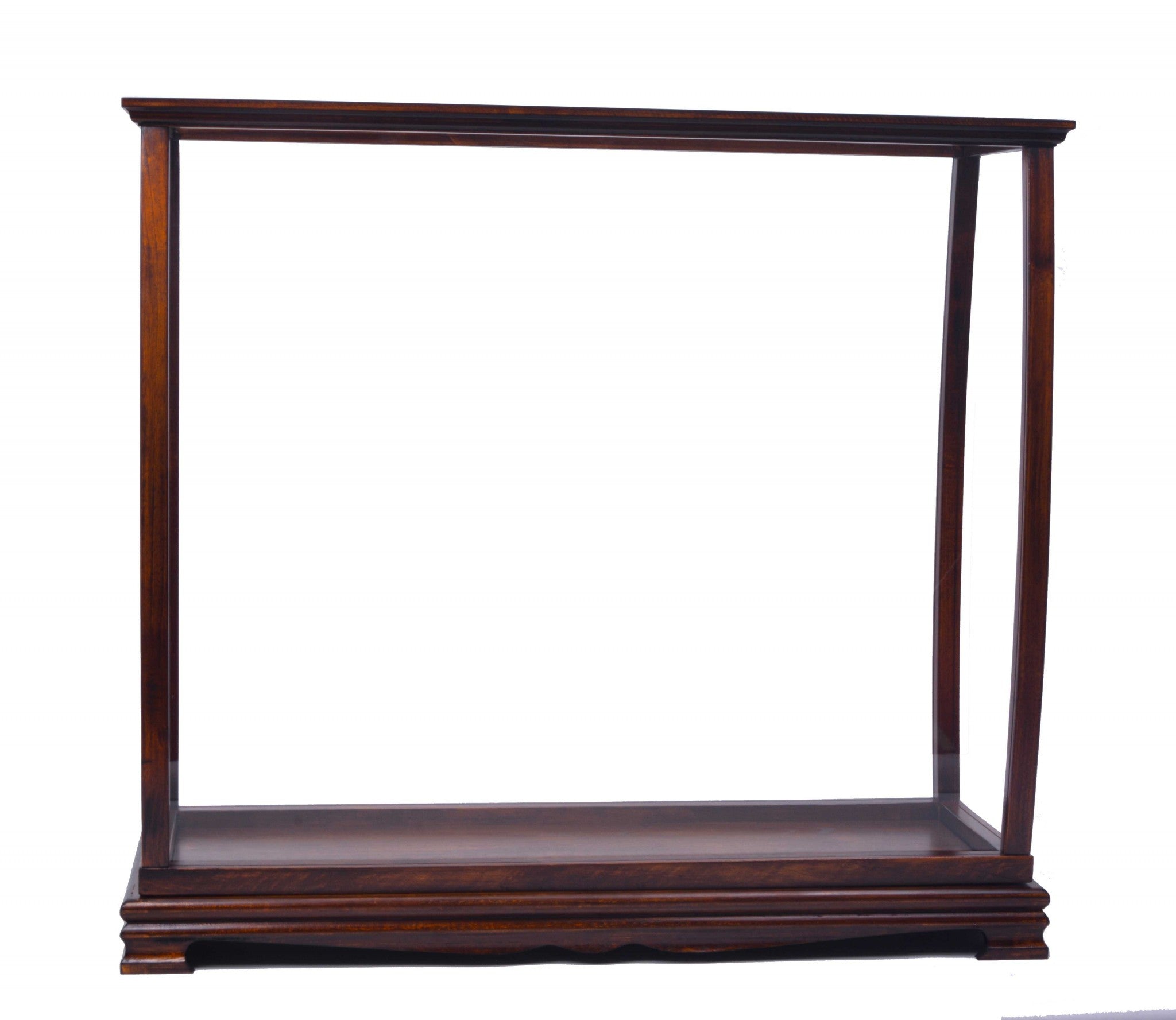 13" x 34" x 31.5" Classic Brown, For Midsize Tall Ship - Display Case