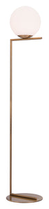 11.8" x 11.8" x 61" Brass, Steel, Floor Lamp