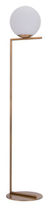 11.8" x 11.8" x 61" Brass, Steel, Floor Lamp