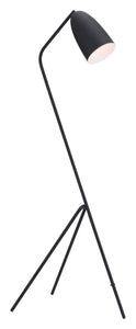 22.4" x 14.4" x 59.8" Matte Black, Steel, Floor Lamp