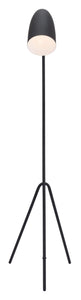 22.4" x 14.4" x 59.8" Matte Black, Steel, Floor Lamp