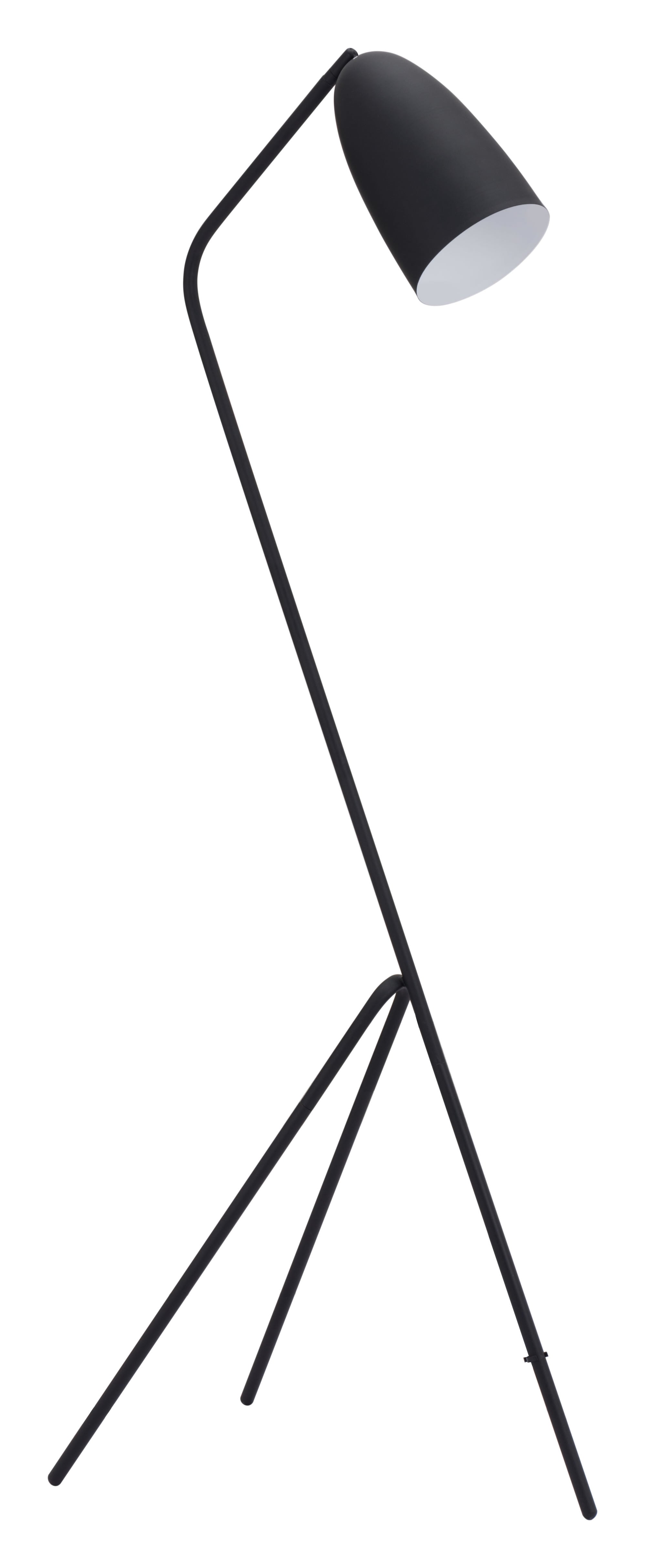 22.4" x 14.4" x 59.8" Matte Black, Steel, Floor Lamp