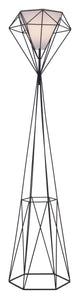 14.8" x 14.8" x 63" Black, Polyblend, Steel, Floor Lamp